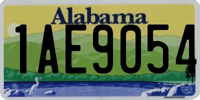 AL license plate 1AE9054