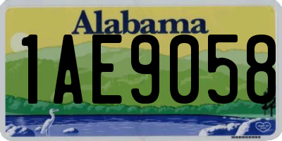 AL license plate 1AE9058
