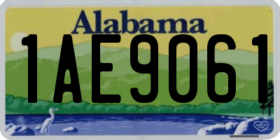 AL license plate 1AE9061
