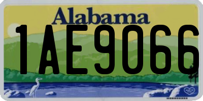 AL license plate 1AE9066