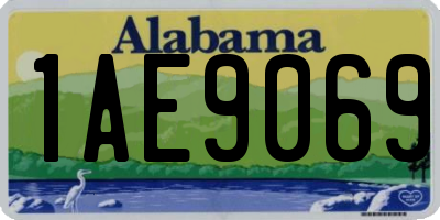AL license plate 1AE9069