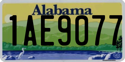 AL license plate 1AE9077