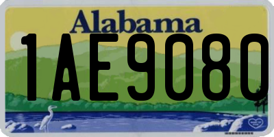 AL license plate 1AE9080