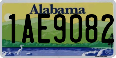 AL license plate 1AE9082