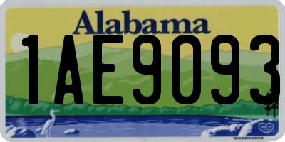 AL license plate 1AE9093