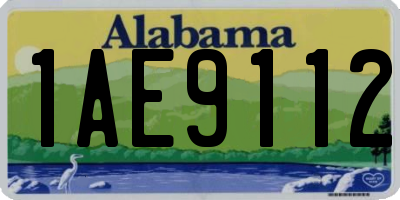 AL license plate 1AE9112
