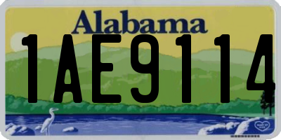 AL license plate 1AE9114