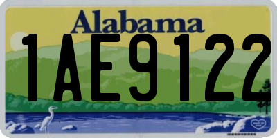 AL license plate 1AE9122