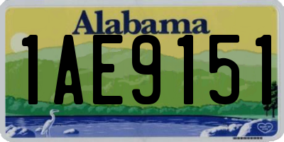 AL license plate 1AE9151