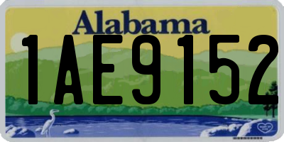 AL license plate 1AE9152