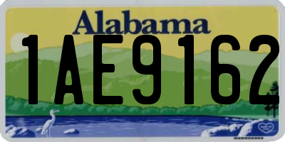 AL license plate 1AE9162