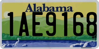 AL license plate 1AE9168
