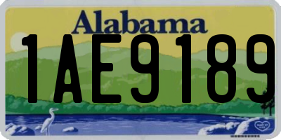 AL license plate 1AE9189