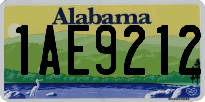 AL license plate 1AE9212