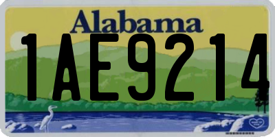 AL license plate 1AE9214