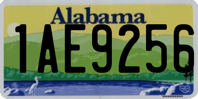 AL license plate 1AE9256