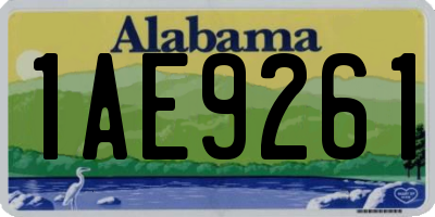 AL license plate 1AE9261