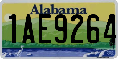 AL license plate 1AE9264