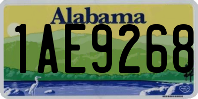 AL license plate 1AE9268