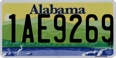 AL license plate 1AE9269