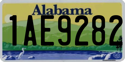 AL license plate 1AE9282