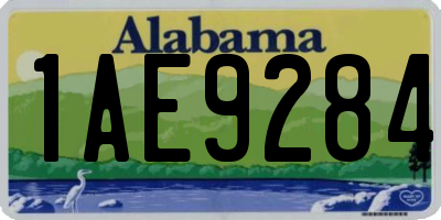 AL license plate 1AE9284