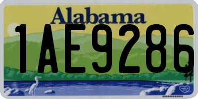 AL license plate 1AE9286