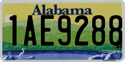 AL license plate 1AE9288