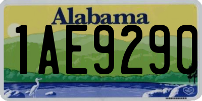 AL license plate 1AE9290