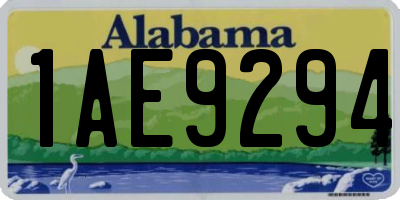 AL license plate 1AE9294