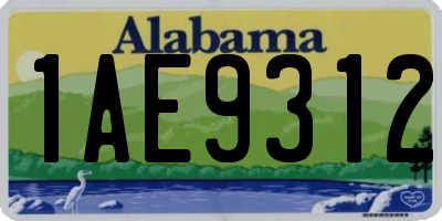 AL license plate 1AE9312
