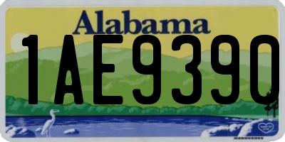 AL license plate 1AE9390