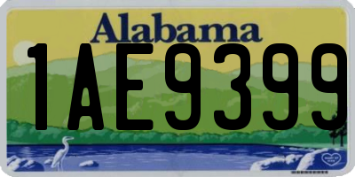 AL license plate 1AE9399