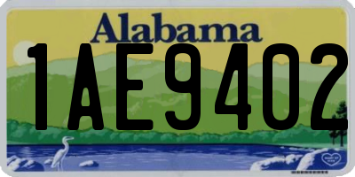 AL license plate 1AE9402