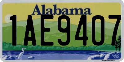 AL license plate 1AE9407