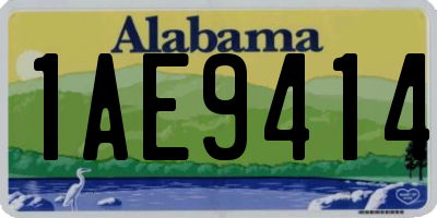 AL license plate 1AE9414