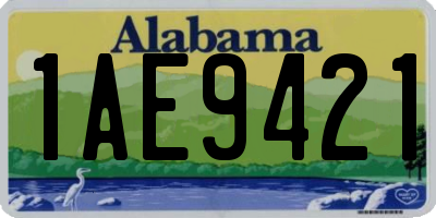 AL license plate 1AE9421