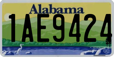 AL license plate 1AE9424