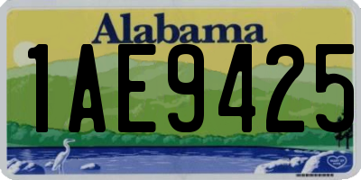 AL license plate 1AE9425