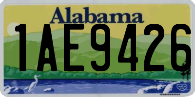 AL license plate 1AE9426