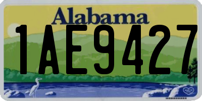 AL license plate 1AE9427