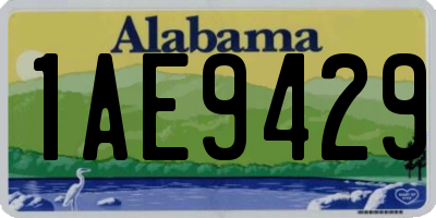 AL license plate 1AE9429