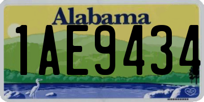 AL license plate 1AE9434