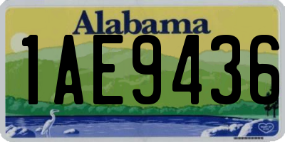 AL license plate 1AE9436