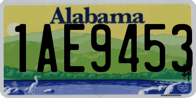 AL license plate 1AE9453