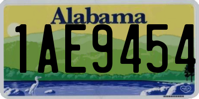 AL license plate 1AE9454