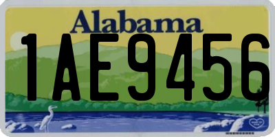 AL license plate 1AE9456