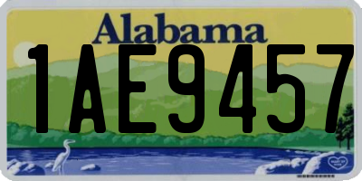 AL license plate 1AE9457