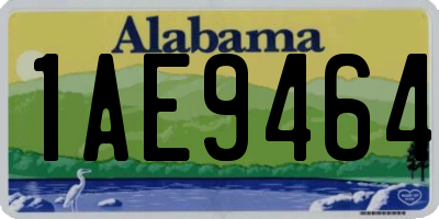 AL license plate 1AE9464