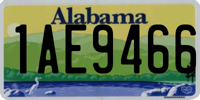 AL license plate 1AE9466